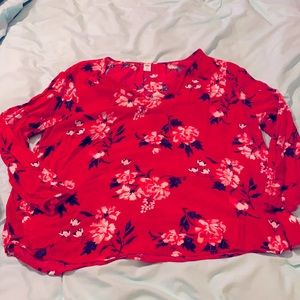 Women’s floral 3/4 length blouse